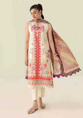 Lawn - Roheenaz - Rosette Unstitched 26 - RUNSS25#65A - PASTEL SYMPHONY