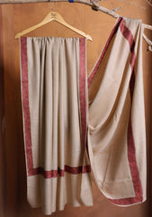 Pashmina Embroidered Border Shawl D#13 - Skin 3