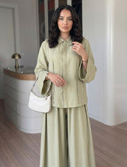 Pret - Moven - Button Down Grace Set - Sage Green