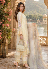 Formals - Noor By Saadia Asad - Nooriyah Luxury Embroidered Chiffon 26 - D#05 - Pale Yellow