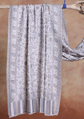 Pashmina Jamawar Scarf D#105 - Fawn