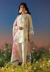 Lawn - Sahar - Mirha 26 - SS1-26-15 - Buttercream Botanica