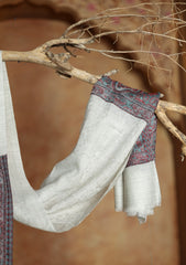 Pashmina Jamawar Scarf D#41 - L Grey