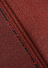 Drago Rugby Flannel Super 130's Wool Fabric - Brick Red