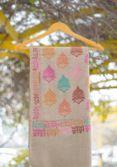 Pashmina Emboridered Shawl D - 181 - L BROWN