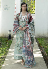 Lawn - Elaf Premium - Santorini Prints 26 - EPN#06B - OPALINE GARDEN