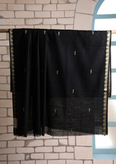 Jacquard Lawn Summer Shawl D#16 - Black