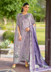 Lawn - Elaf Premium - Bridgerton Prints 26 - EPB#06A - LILAC GARDEN