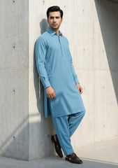 Elite Men Stylo Suiting Wash n Wear - S Blue