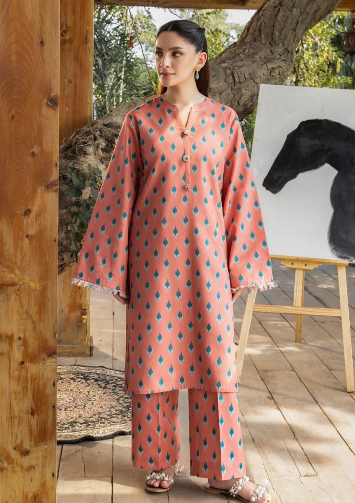 Pret Collection - Tana Bana - Maasai - Printed Khaddar - 2 Pcs - MSV1#06579