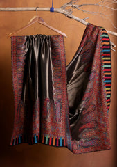 Pashmina Zari Jamawar Shawl D#02 - Black