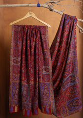 Pashmina Jamawar Shawl D#10 - Red