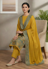 Winter - Riwaj - Pashmina Jamawar Suit - Patch Work - D#01 - Multi