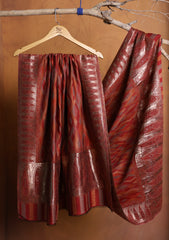 Pashmina Zari Jamawar Shawl D#24 - Red