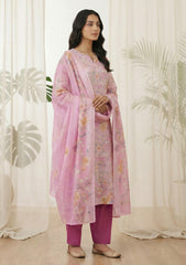 Lawn - Rubaaiyat - Digital Printed 26 - 2 By 2 - D#27 - L Pink