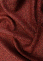 Drago Rugby Flannel Super 130's Wool Fabric - Brick Red