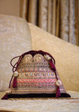 Bags Collection - Sadias Collection - Potli - D#08 Purple Mehrab