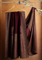 Pashmina Jamawar Shawl D#127 - Maroon