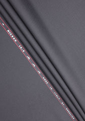 Elite Men Tasmania Suiting Micron Herringbone Wool Fabric - Black