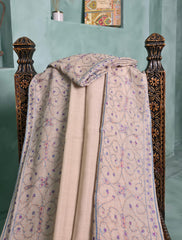 Pashmina Kashmiri Border Shawl D#128 - F Skin