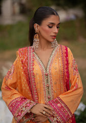 Winter Collection - Qalamkar - Luxe Silk 24 - UA-05 FIORE