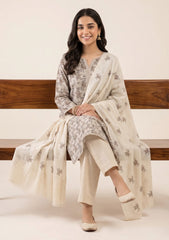 Winter - Rubaaiyat - Pashmina Embroidered 26 - D#07 - Fawn