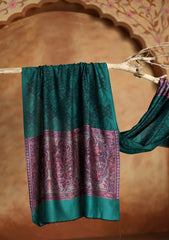 Pashmina Jamawar Scarf D#40 - DS Green