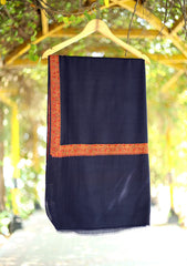 Pashmina Embroidered Shawl D - 71 - N Blue