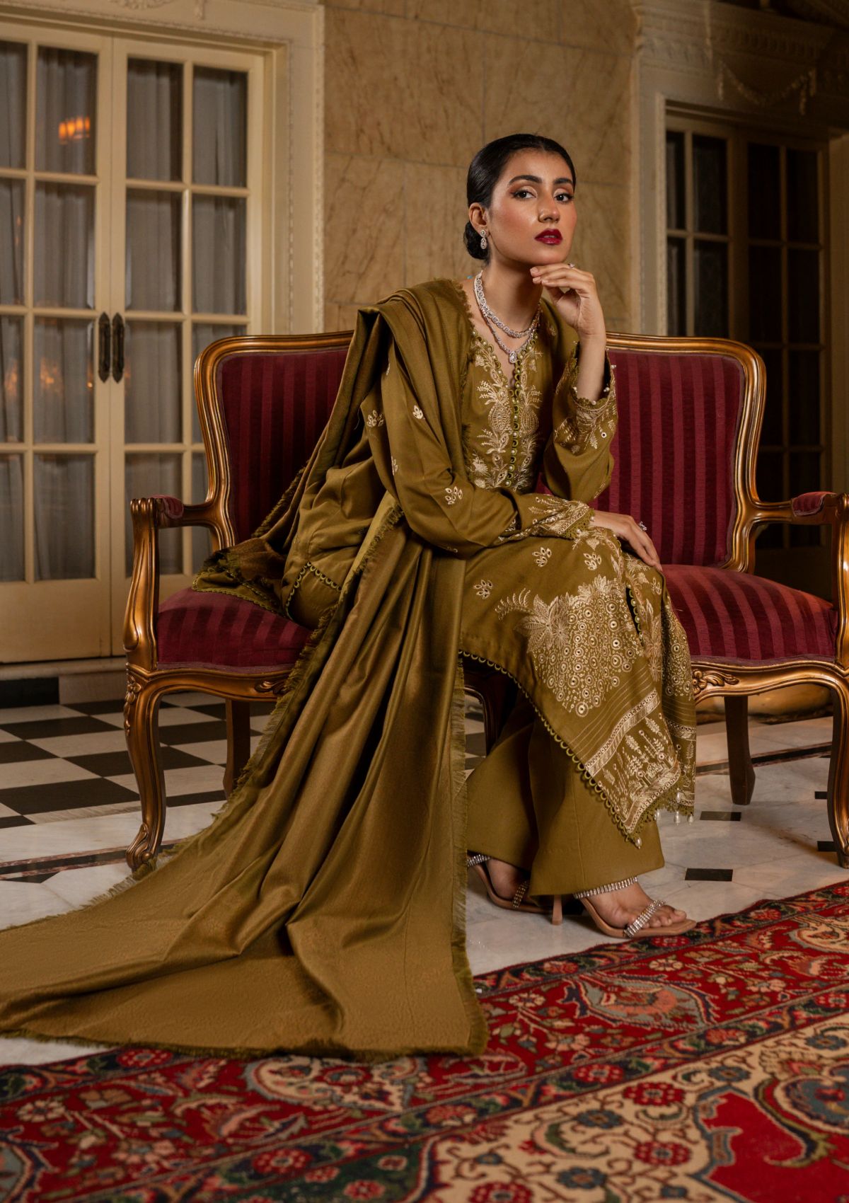 Winter Collection - Firdous - Embroidered Exclusive - FE24#03 - Zaitoon