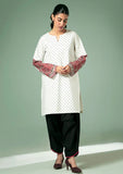 Pret Collection - Fozia Khalid - Basics Vol 3 - Polka Dot Statement Kurta