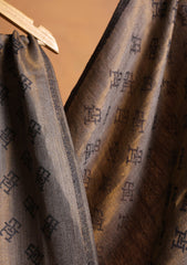 Pashmina Zari Branded Shawl D#02 - Black