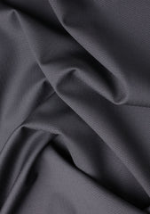 Elite Men Tasmania Suiting Micron Herringbone Wool Fabric - Black