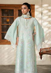 Lawn - Naqsh - Chikankari Festive 26 - D#00196 - Aqua Bloom