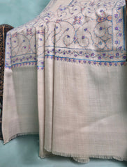 Pashmina Kashmiri Border Shawl D#128 - F Skin