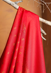 Pashmina Kashmiri Jaaldar Shawl D#115 - Red