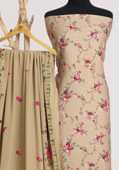 Winter - Riwaj - Printed Cotray Suit - Wool Shawl - D#16 - D Skin