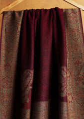 Pashmina Jamawar Shawl D#127 - Maroon