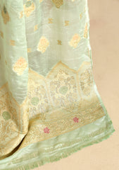 Formals - Fancy Closet - 2 pcs Suit - Chiffon Jamawar D#01 L Ferozi