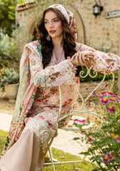 Lawn - Elaf Premium - Print Chikankari 25 - ELK-04B TRUE LOVE