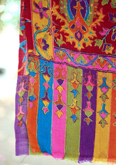 Pashmina Kalamkari Shawl D - 04 - D Maroon
