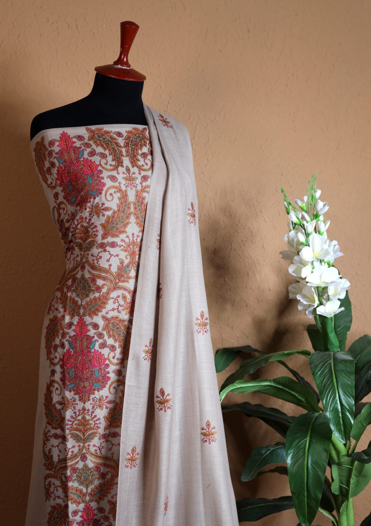 Winter Collection - Riwaj - Pashmina Embroidered Suit - Volume II - D#09 (A)