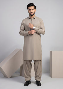 Elite Men Toyobo Wash & Wear Fabric - L Fawn