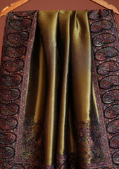 Pashmina Zari Jamawar Shawl D - 16 - Black