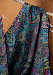 Pashmina Zari Jamawar Shawl D#06 - Blue