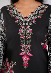 Lawn - Abeer Rasheed - Laal - Luxury 26 - Black