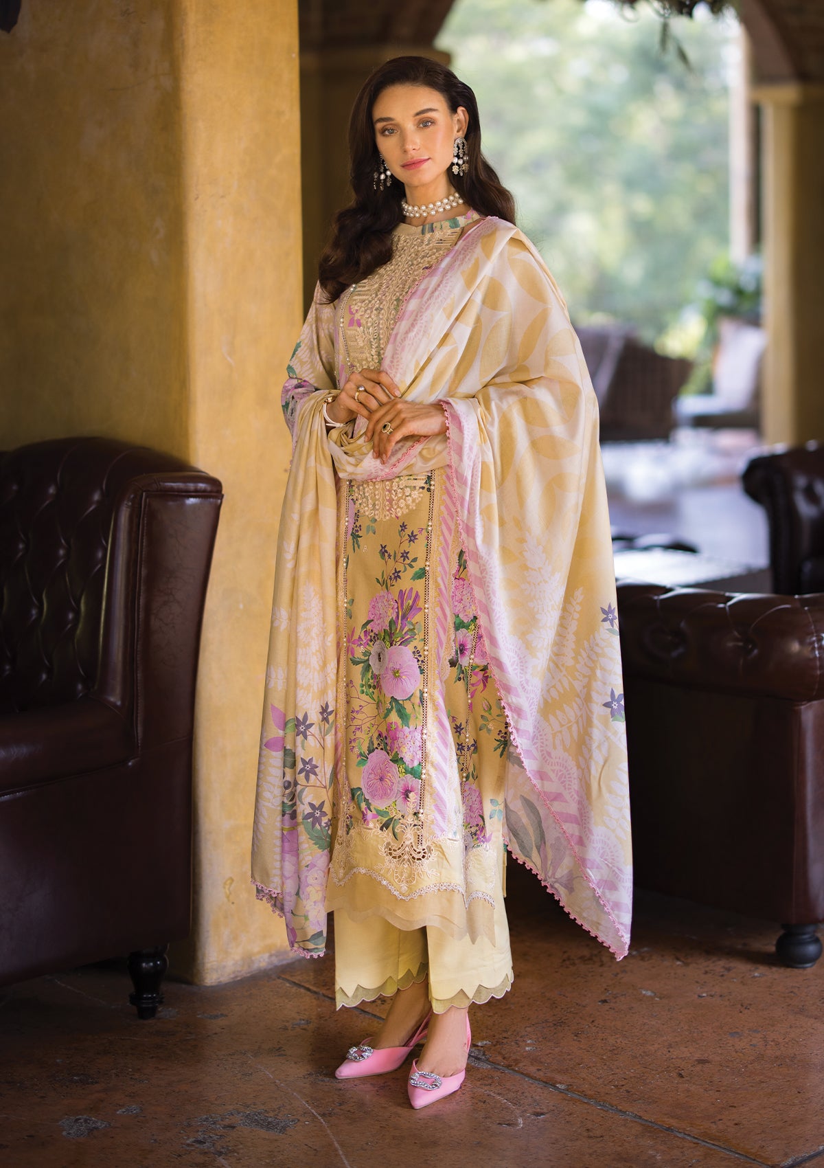 Lawn Collection - Elaf - Print Chikankari 24 - ECT-04A - Twinkle