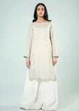 Pret Collection - Fozia Khalid - Basics Vol 3 - Silver Panelled Kurta