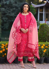 Lawn - Menaal - Luxury 26 - MLL#06 - CRIMSON ROSE