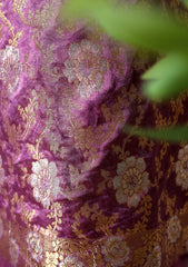 Formals - Fancy Closet - 2 pcs Suit - Satin Silk Jamawar D#06 Purple