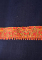 Pashmina Embroidered Shawl D - 71 - N Blue